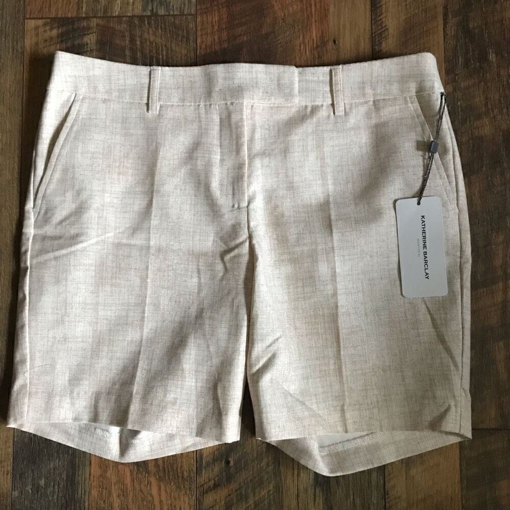 Katherine Barclay Montreal Shorts SZ 6 walking shorts New with tags beige